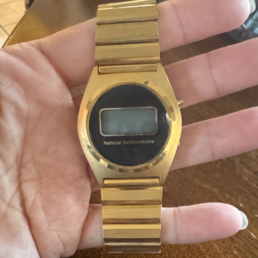 Gold Digital Watch national semiconductor